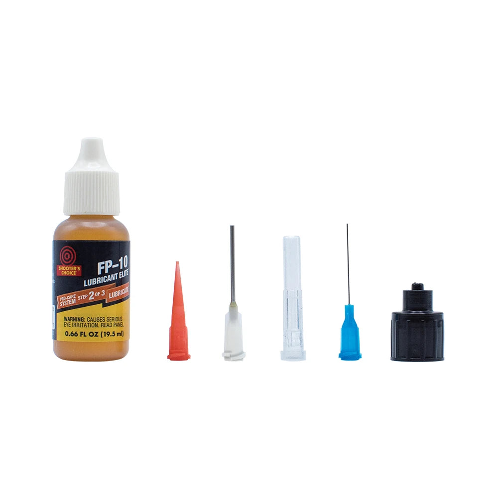 Shooter's Choice FP-10 Lubricant Elite® CLP Bottle with Precision Applicator Tips