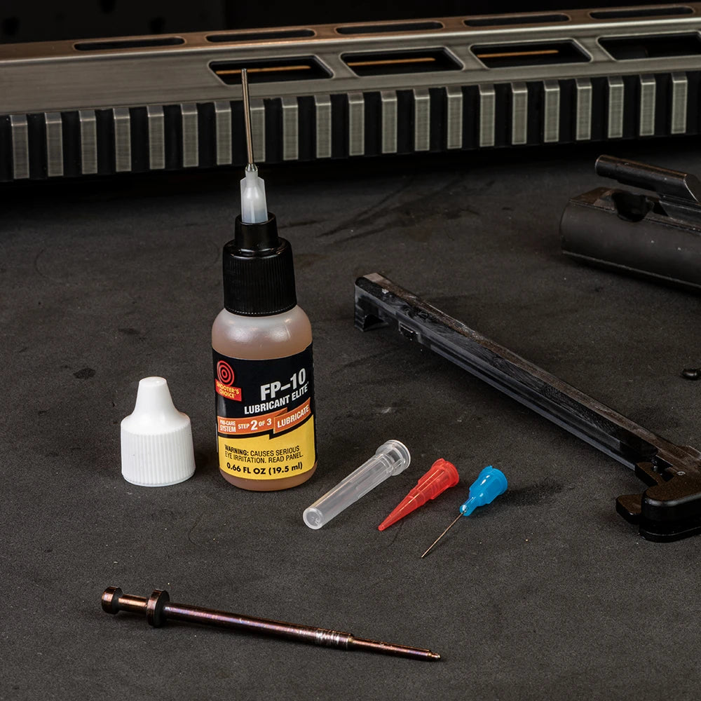 Shooter's Choice FP-10 Lubricant Elite® CLP Bottle with Precision Applicator Tips